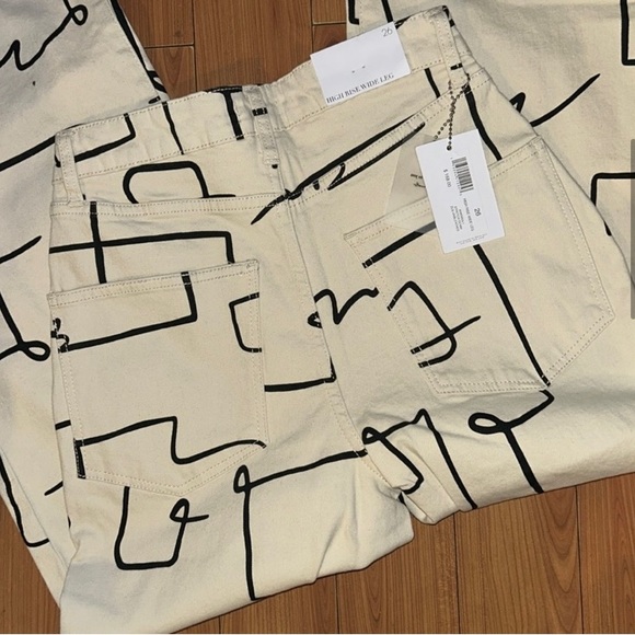 Weworewaht. X Daniélle B.                          High Rise Wide Leg Jean. - Picture 4 of 8